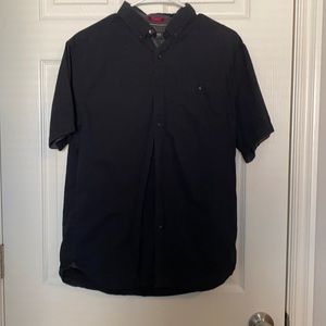 Black shirt sleeve button up